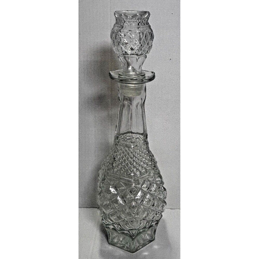 Vintage Anchor Hocking Wexford Ships Decanter & Stopper